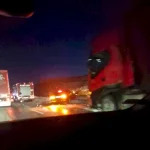 Carambol cu 5 masini pe A3, langa Moara Vlasiei